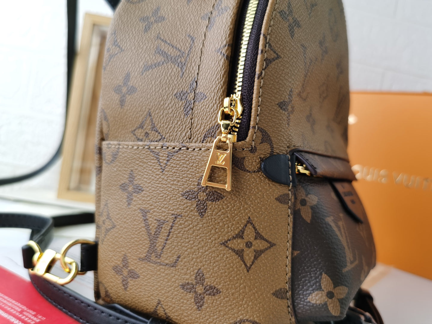 Louis Vuitton 2017 Early Spring Monogram Backpack Mini Double Bag 16x21x10cm Calfskin Trim Engraved Zippers Luxury Functional Urban Travel Backpack