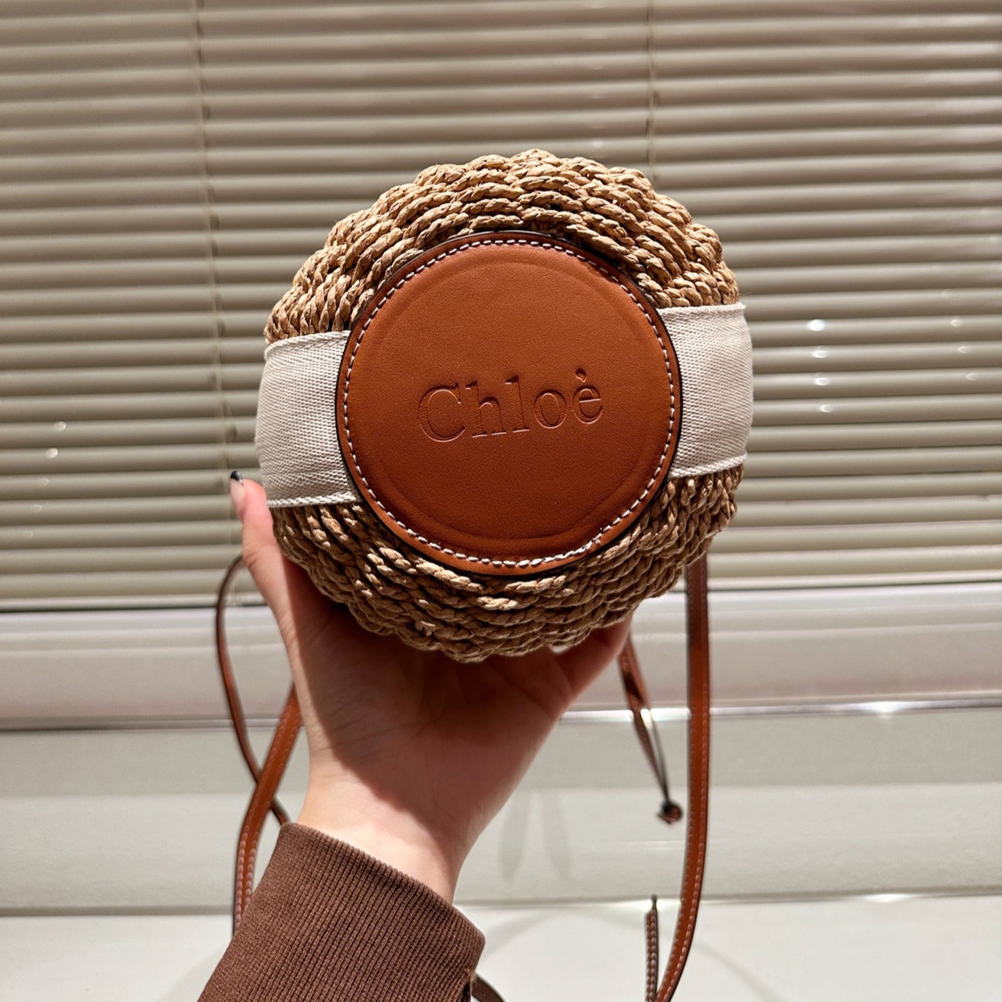 Chloé Raffia Basket Bag Summer Limited Edition Handwoven Tote for Women Boho Chic Vacation Style