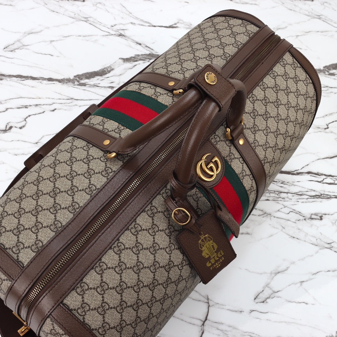 Savoy Large Travel Duffle Bag | Premium Canvas & Leather Trim | Adjustable Shoulder Strap + Dust Bag | Fast Shipping