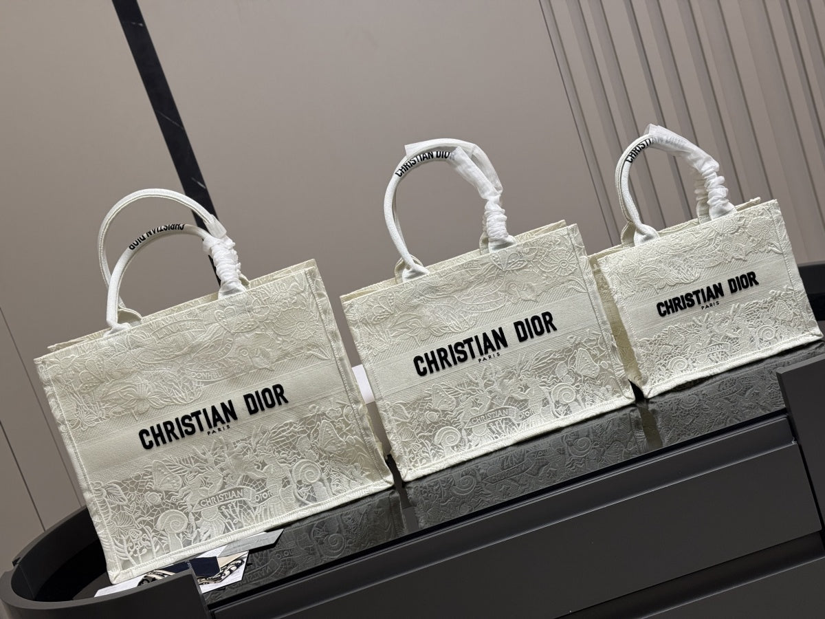 Dior Book Tote Oblique Jacquard Tote Bag with Foldable Box Scarf Large Capacity Shopper 42cm/36cm/26cm Stylish Versatile Designer Tote