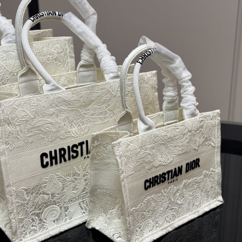 Dior Book Tote Oblique Jacquard Tote Bag with Foldable Box Scarf Large Capacity Shopper 42cm/36cm/26cm Stylish Versatile Designer Tote