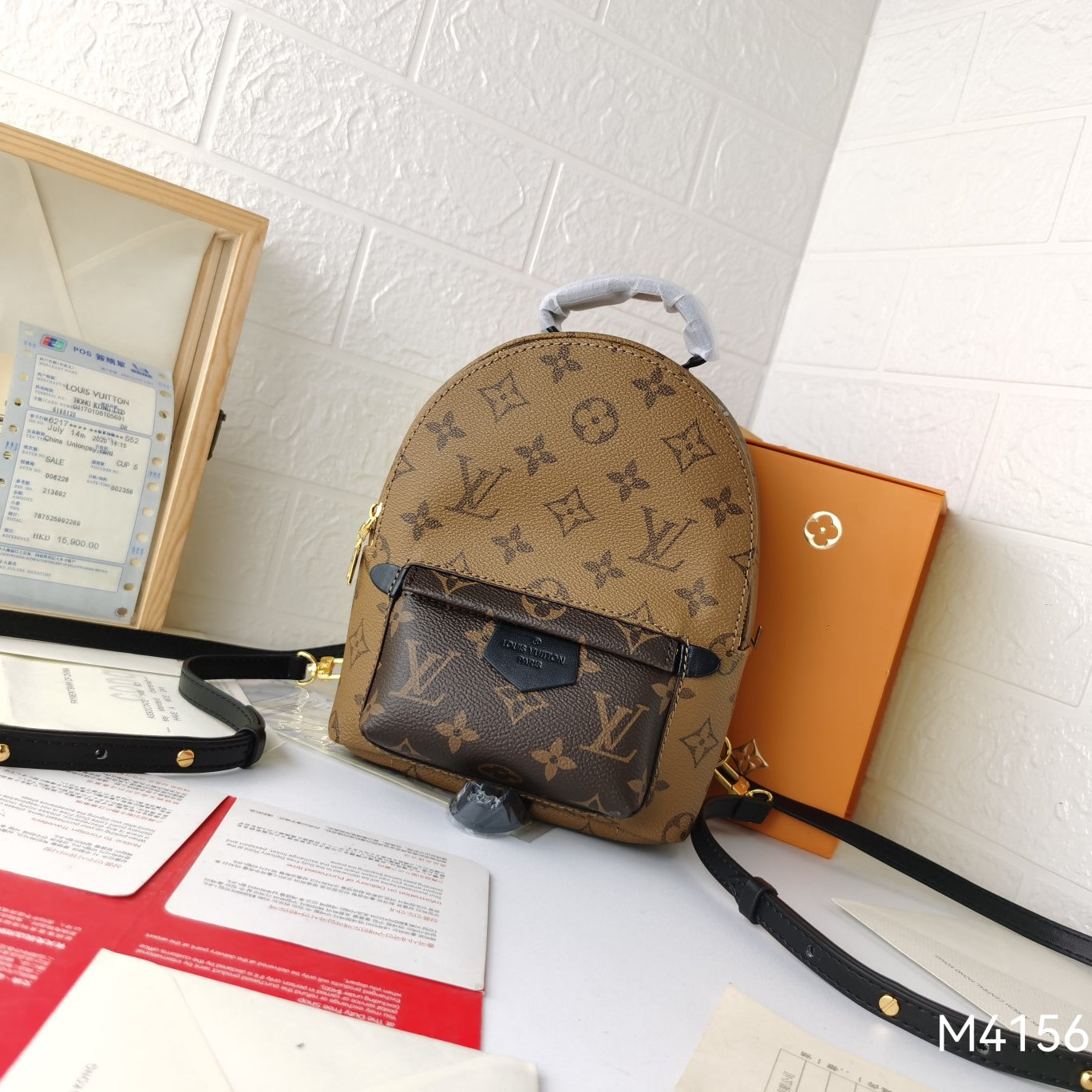 Louis Vuitton 2017 Early Spring Monogram Backpack Mini Double Bag 16x21x10cm Calfskin Trim Engraved Zippers Luxury Functional Urban Travel Backpack