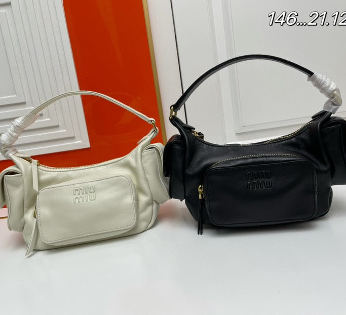 2023 Viral Celebrity Style·Imported Lambskin Multi-Pocket Crossbody Bag | Satin Lining Large Capacity | Sweet & Edgy Versatile