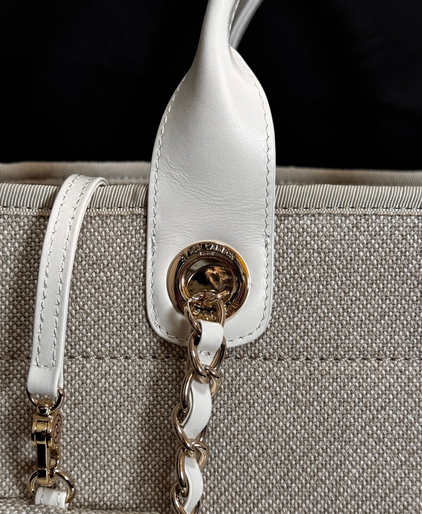 Chanel Seasonal Canvas Shopper Tote | Lightweight Large Beach Bag for Travel & Daily Use