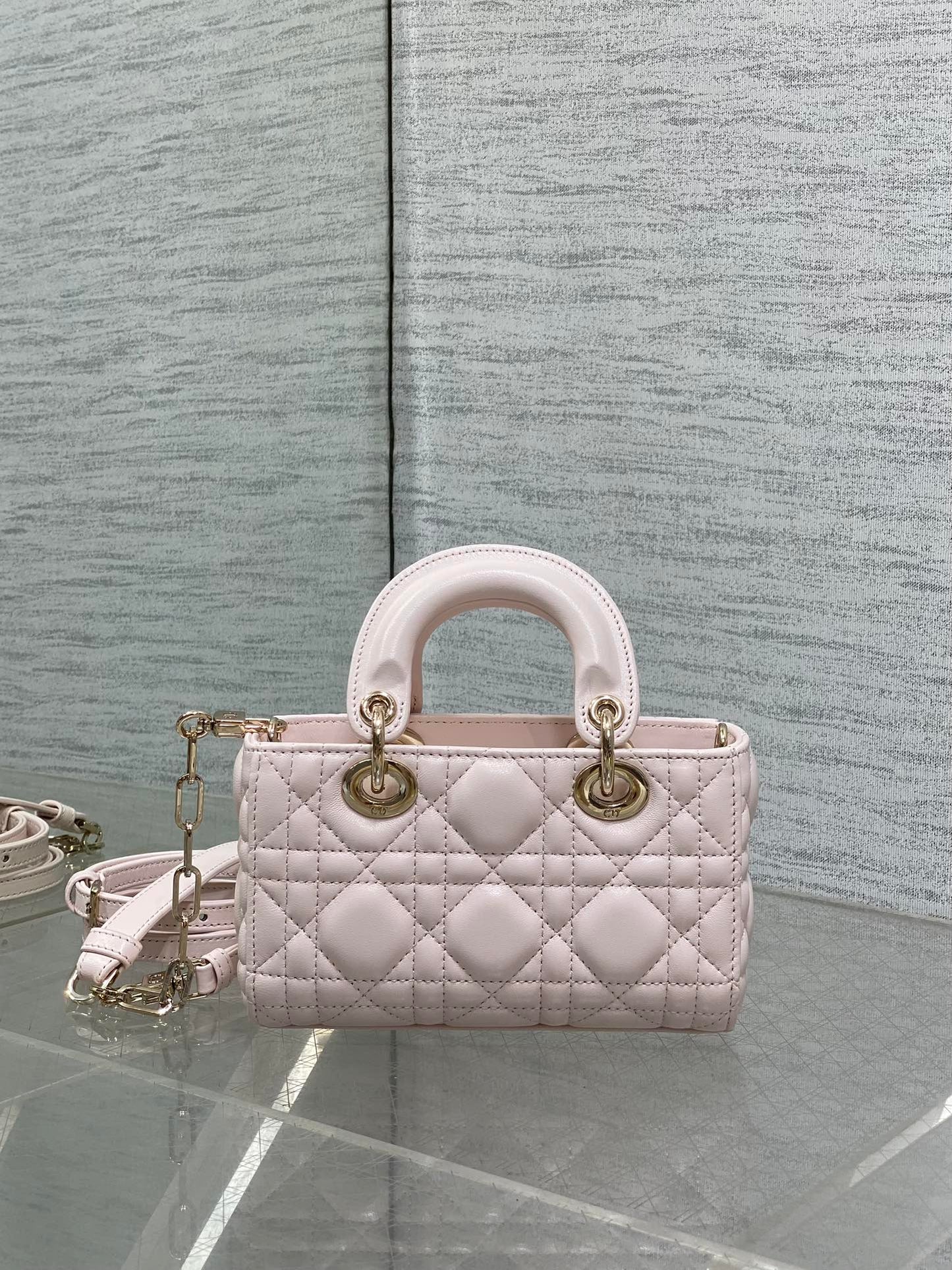 2023 New D-Joy Lambskin Bag|Vintage Diana Style|Short Chain + Long Strap|Retro Rectangle Handbag for Women