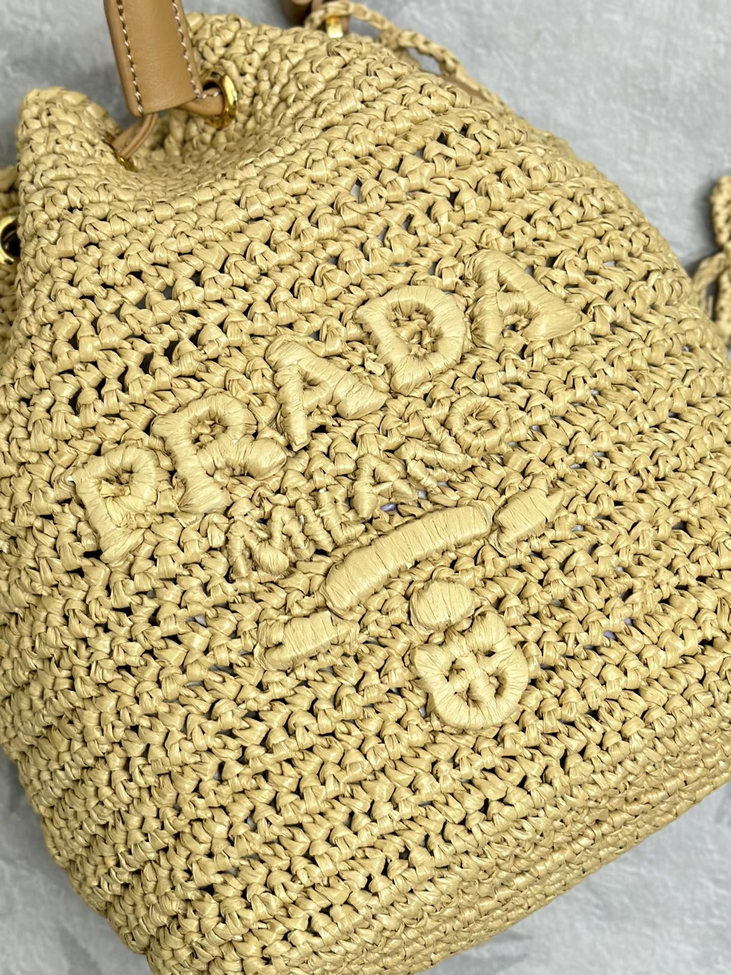 🎉 Handwoven Straw Bucket Bag - Boho Braided Design + 2 Adjustable Straps | 19cm Beach Summer Bag