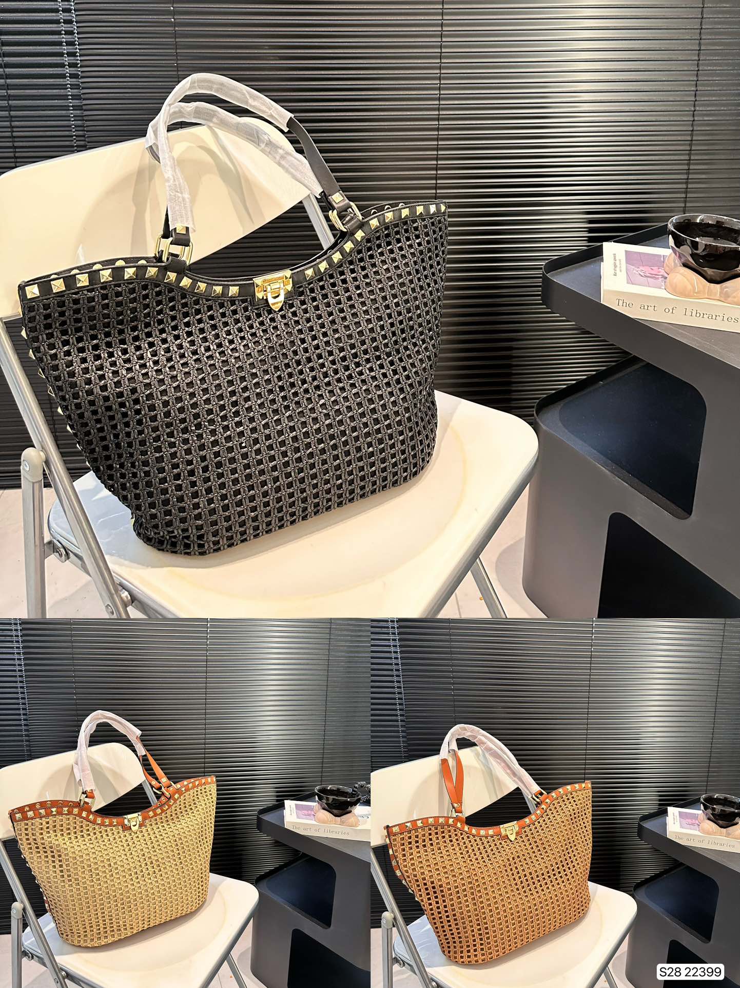 Valentino Garavani La Troisieme Toile Tote Bag – Iconic V-Logo Print with Detachable Strap & Platinum Hardware (26x20x12cm)