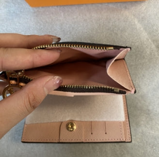 Louis Vuitton Monogram Compact Wallet | Colorful Leather Lining | LV Circle Charm | 9x11.5x1.5cm