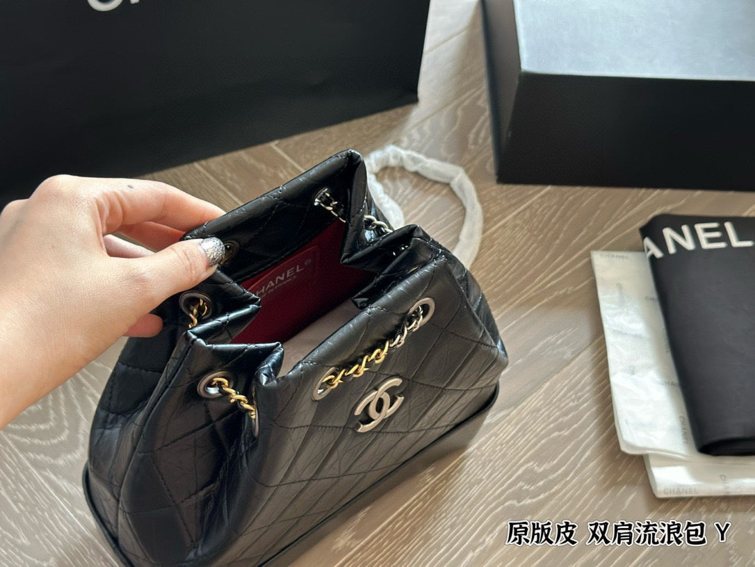 Chanel Upgraded Classic Flap Bag with Chain Luxurious Calfskin Shoulder Crossbody Bag Timeless Black for Women