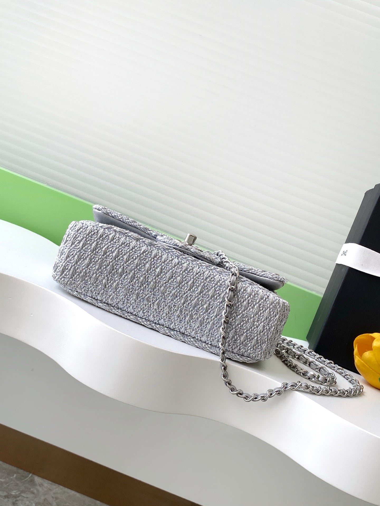 Chanel 25S Silver-Thread Woven Artisan Bag | 1:1 Luxury Replica Collection | 12.5x20.5x6cm Limited Edition