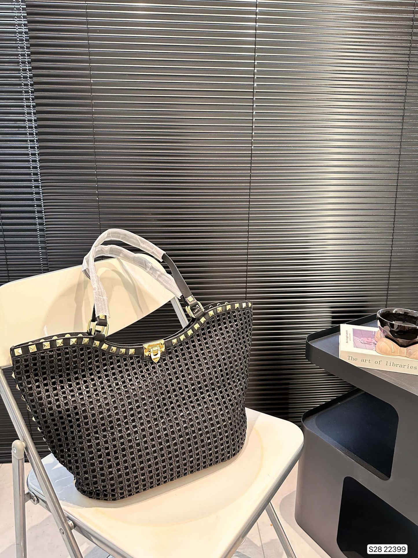 Valentino Garavani La Troisieme Toile Tote Bag – Iconic V-Logo Print with Detachable Strap & Platinum Hardware (26x20x12cm)