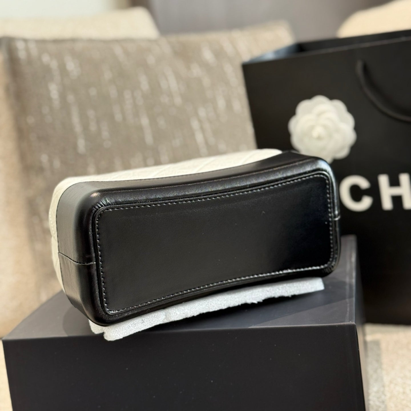 Chanel Upgraded Classic Flap Bag with Chain Luxurious Calfskin Shoulder Crossbody Bag Timeless Black for Women