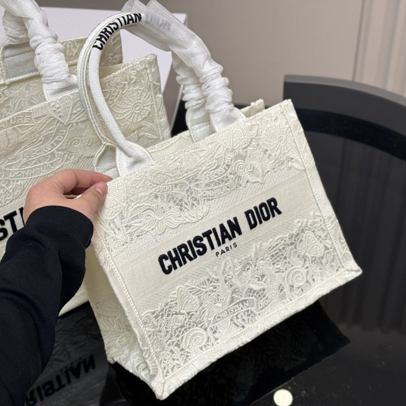 Dior Book Tote Oblique Jacquard Tote Bag with Foldable Box Scarf Large Capacity Shopper 42cm/36cm/26cm Stylish Versatile Designer Tote
