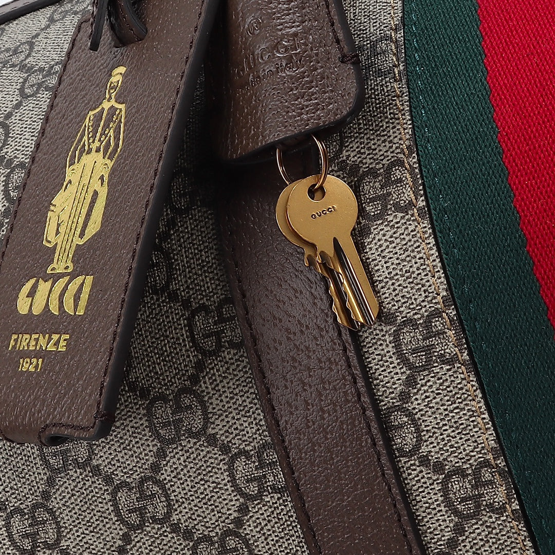 Savoy Large Travel Duffle Bag | Premium Canvas & Leather Trim | Adjustable Shoulder Strap + Dust Bag | Fast Shipping