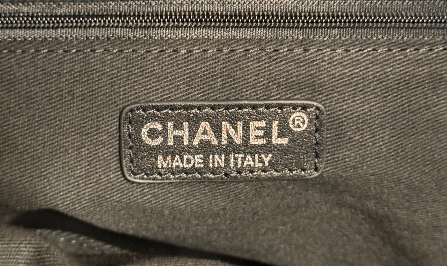 Chanel Seasonal Canvas Shopper Tote | Lightweight Large Beach Bag for Travel & Daily Use