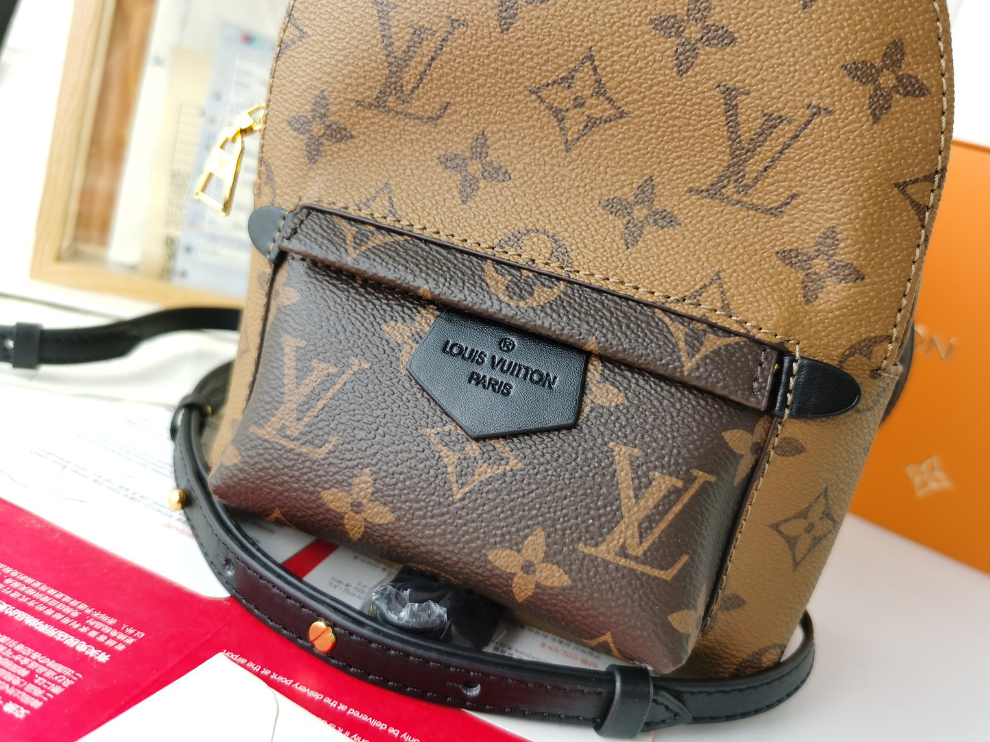 Louis Vuitton 2017 Early Spring Monogram Backpack Mini Double Bag 16x21x10cm Calfskin Trim Engraved Zippers Luxury Functional Urban Travel Backpack