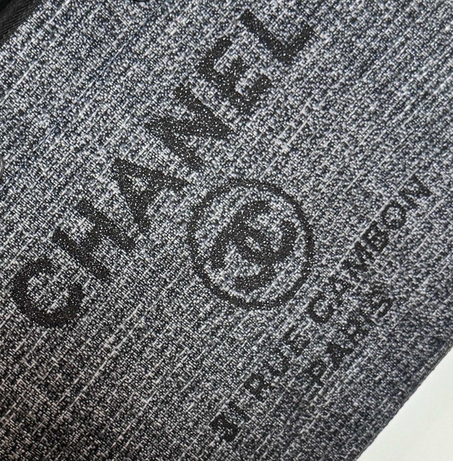 Chanel Deauville Oversized Denim Canvas Beach Tote | Seasonal Raffia-Trimmed Shopper for Travel & Mother Bag