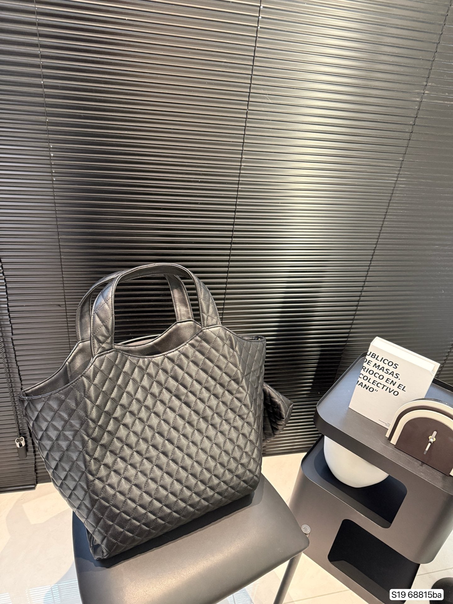 SAINT LAURENT ICARE Tote Bag | 38x34cm Effortless Edge | Signature Matte Logo & Luxe Leather