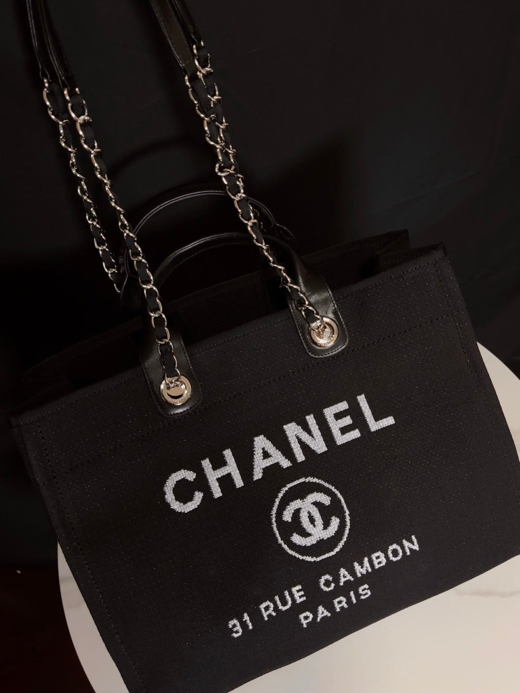 Chanel Seasonal Canvas Shopper Tote | Lightweight Large Beach Bag for Travel & Daily Use