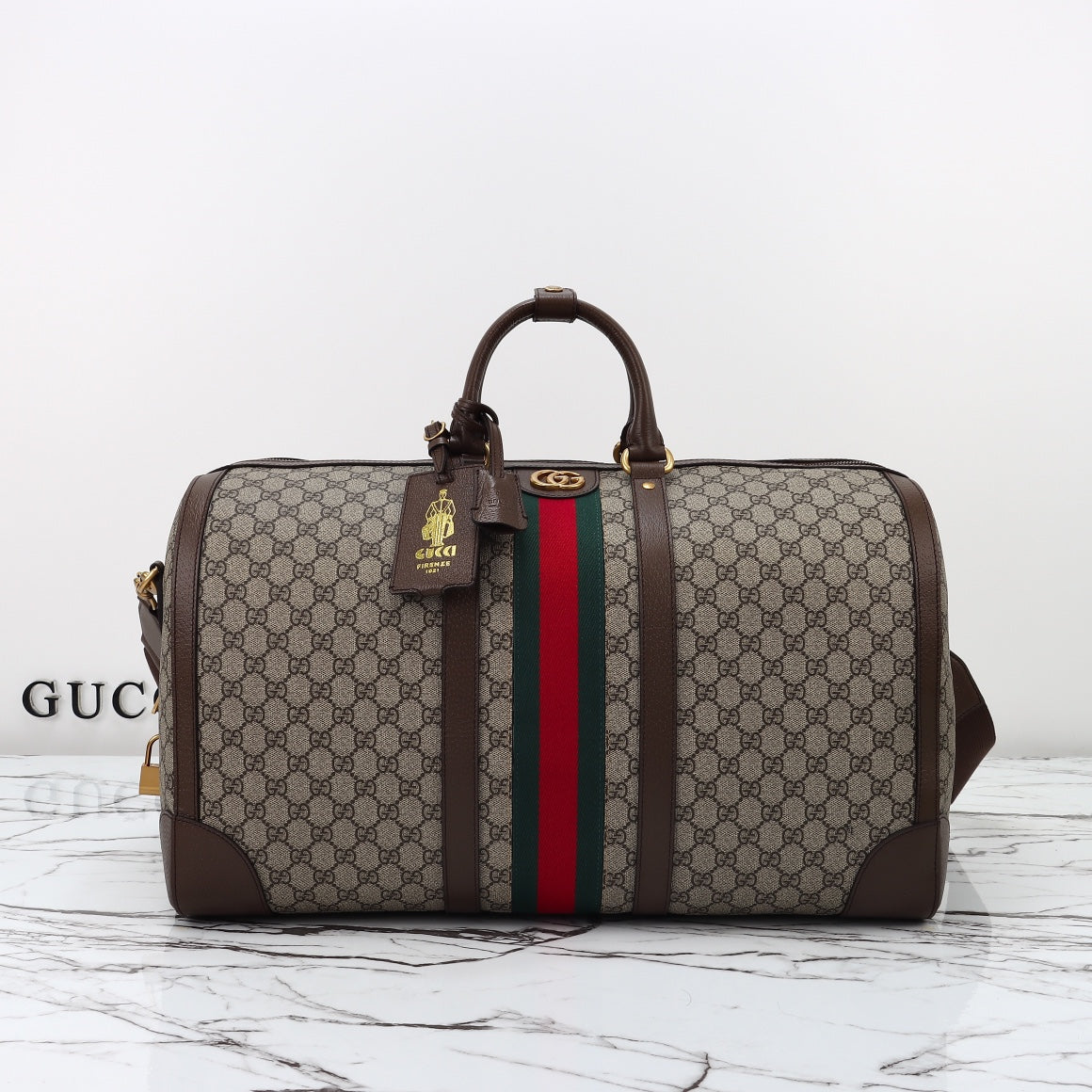 Savoy Large Travel Duffle Bag | Premium Canvas & Leather Trim | Adjustable Shoulder Strap + Dust Bag | Fast Shipping