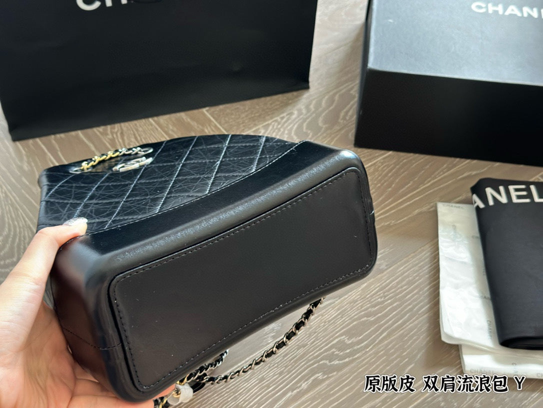 Chanel Upgraded Classic Flap Bag with Chain Luxurious Calfskin Shoulder Crossbody Bag Timeless Black for Women