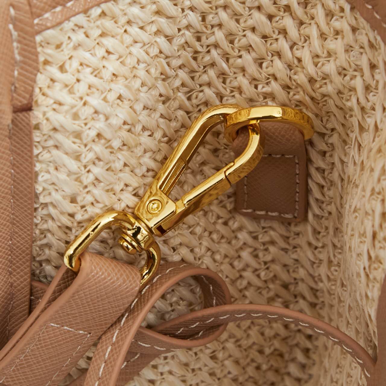 🌴 PRADA Raffia Tote Bag 38x30x12|Waterproof Lining & Detachable Strap|Summer Woven Beach Bag