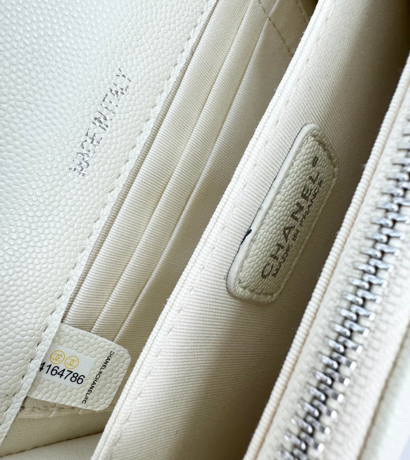 Chanel 22S White Enamel Handle Bag | Mini Sweet & Chic Crossbody | Detachable Woven Strap & Silver Logo