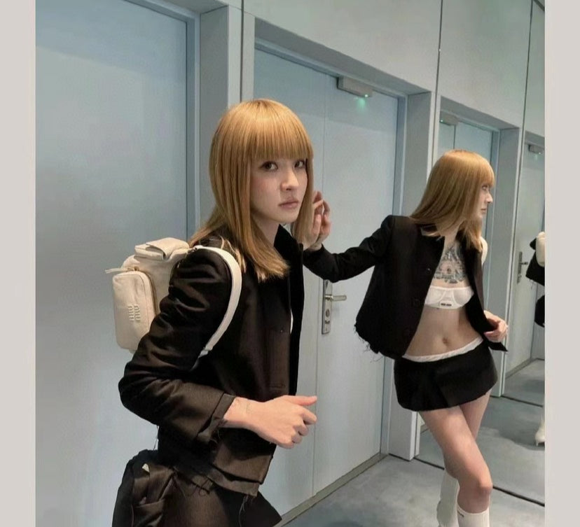 2023 Viral Celebrity Style·Imported Lambskin Multi-Pocket Crossbody Bag | Satin Lining Large Capacity | Sweet & Edgy Versatile