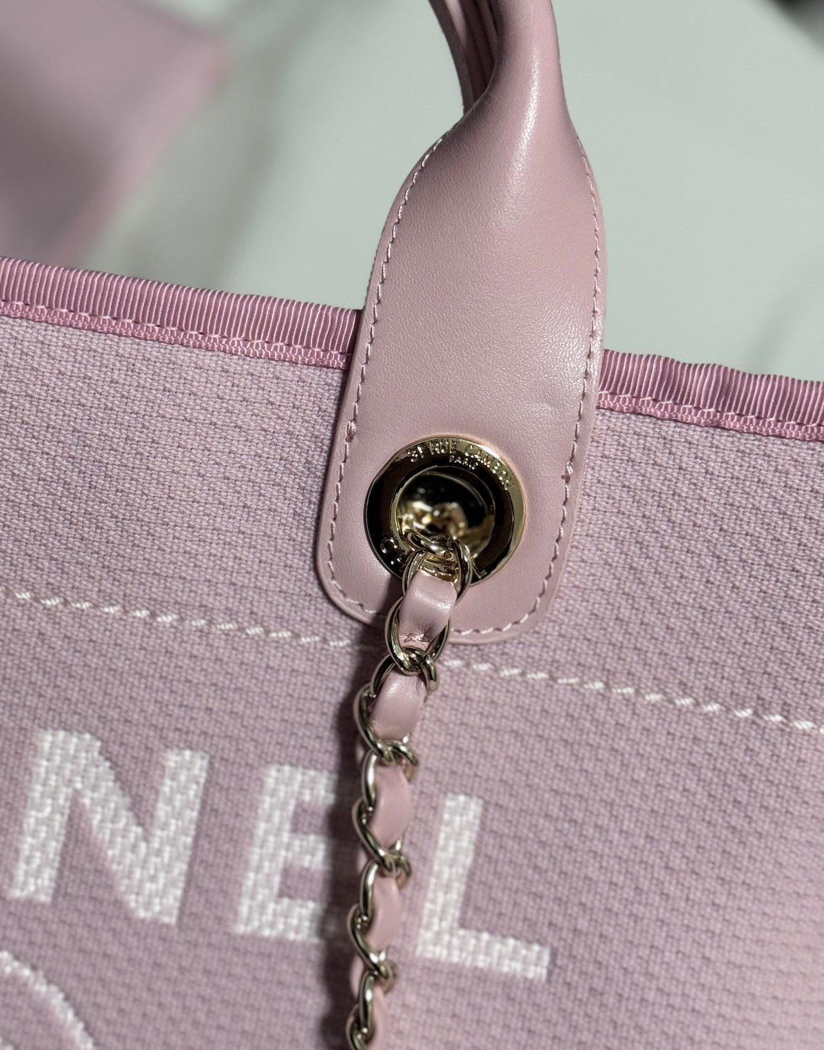 Chanel Seasonal Canvas Shopper Tote | Lightweight Large Beach Bag for Travel & Daily Use