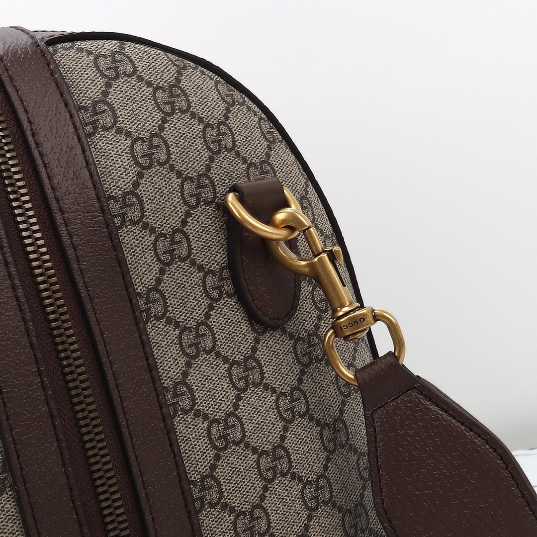 Savoy Large Travel Duffle Bag | Premium Canvas & Leather Trim | Adjustable Shoulder Strap + Dust Bag | Fast Shipping
