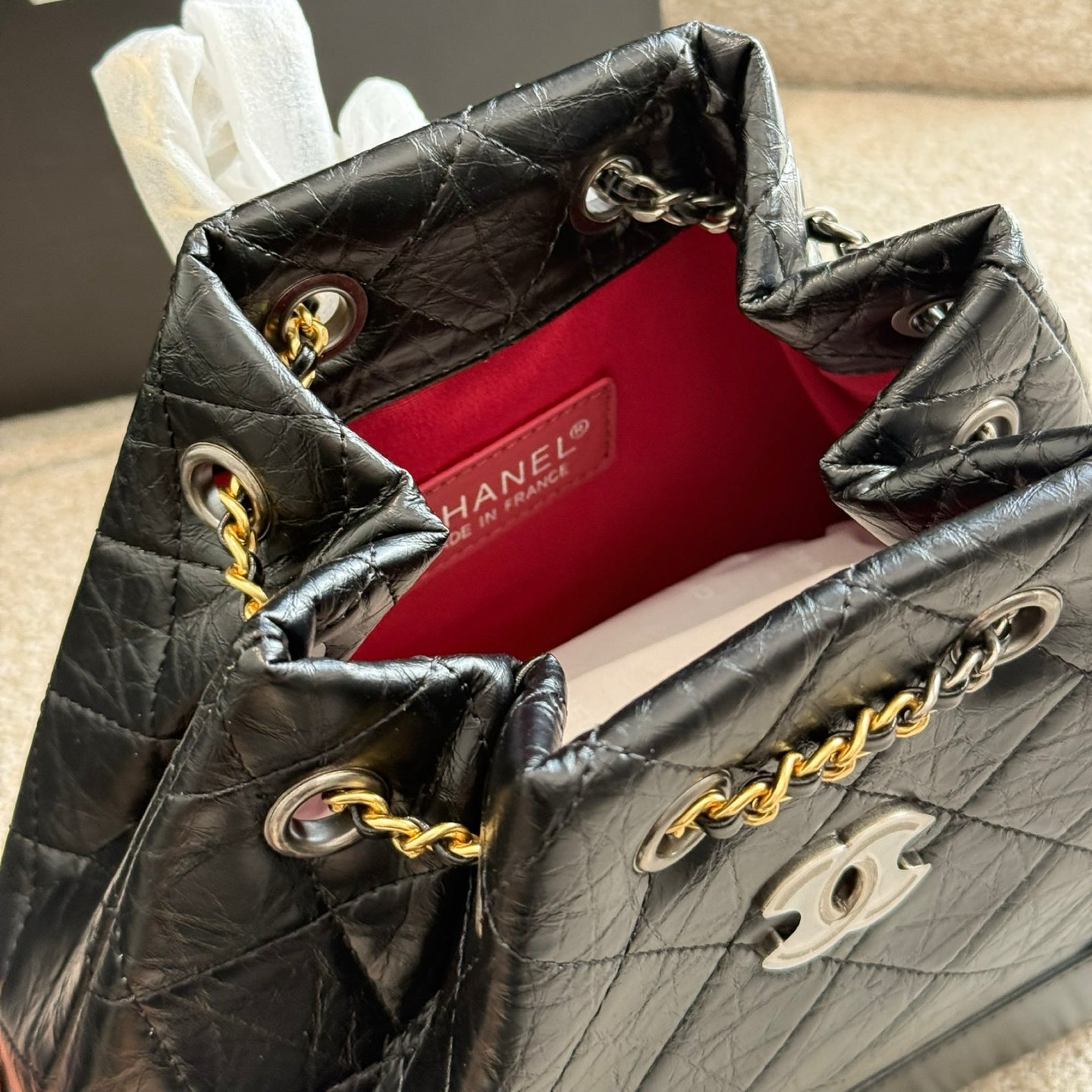 Chanel Upgraded Classic Flap Bag with Chain Luxurious Calfskin Shoulder Crossbody Bag Timeless Black for Women