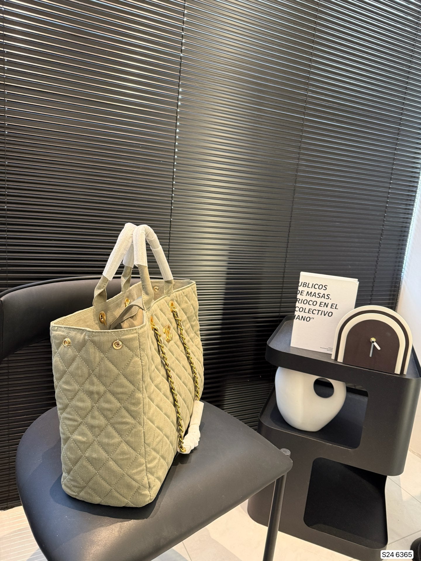 Chanel Denim Chain Bag | Adjustable Shoulder/Handheld Tote | Large Travel Bag 38cm × 27cm