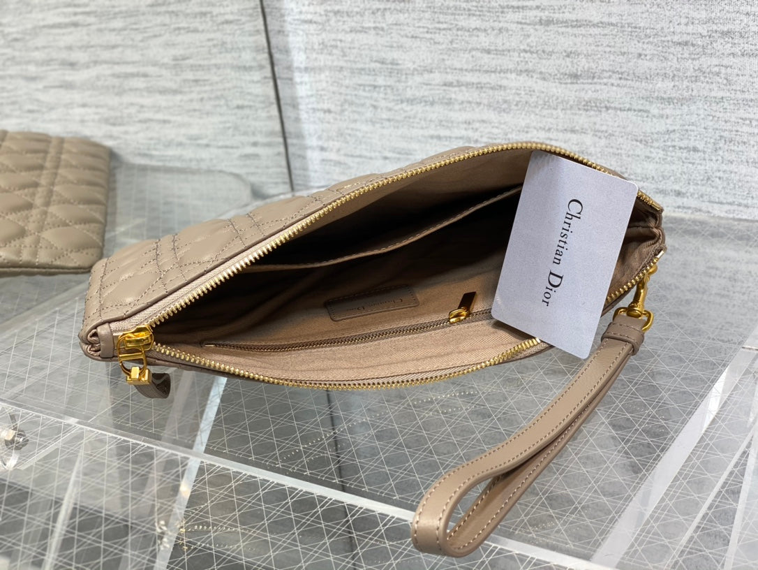 🔥READY TO SHIP|Dior Caro Daily Warm Grey Handbag|Detachable Strap+30cm Tote|Vintage Style Crossbody Bag