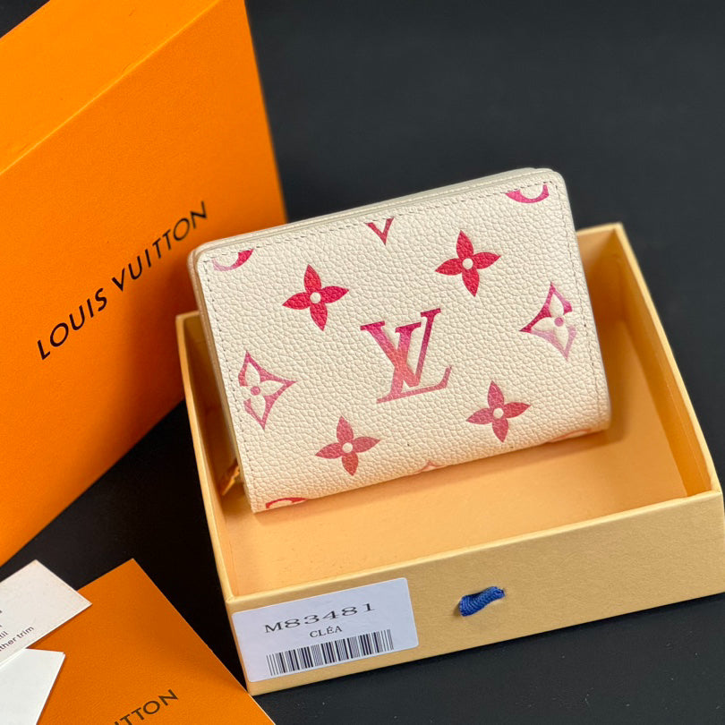 ✨Louis Vuitton 2023 New M83481 Bi-Fold Wallet | Monogram Empreinte Leather | Sunrise Gradient | Ultra-Slim 11.5x8.5cm