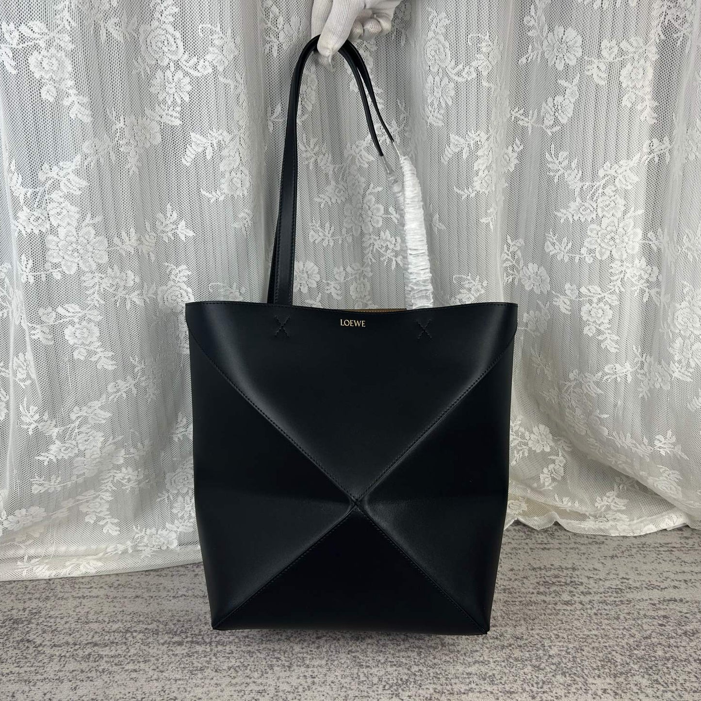Loewe Puzzle Fold Handbag Foldable Design Multi Functional Crossbody Bag Luxurious Calfskin for Casual Work Style