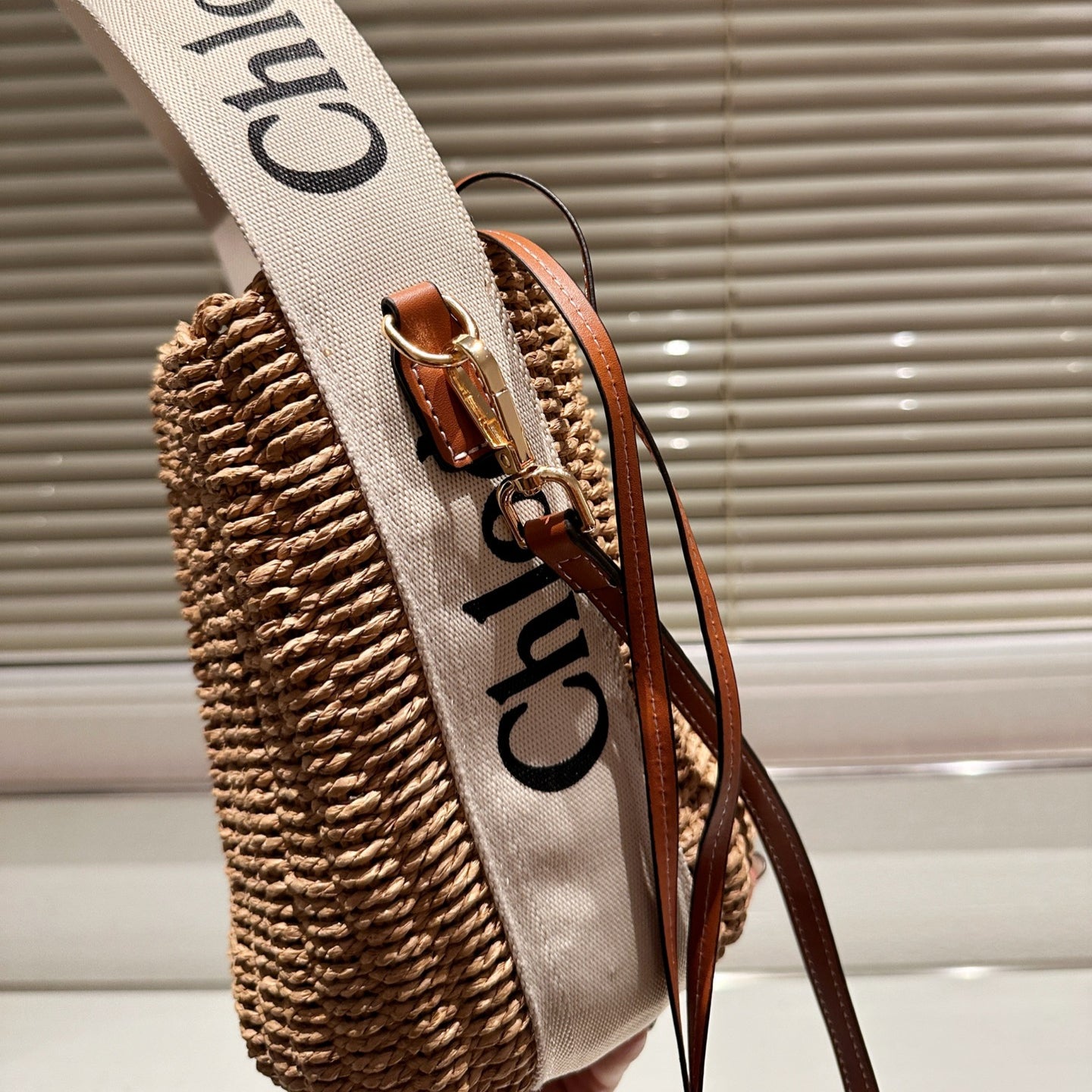 Chloé Raffia Basket Bag Summer Limited Edition Handwoven Tote for Women Boho Chic Vacation Style