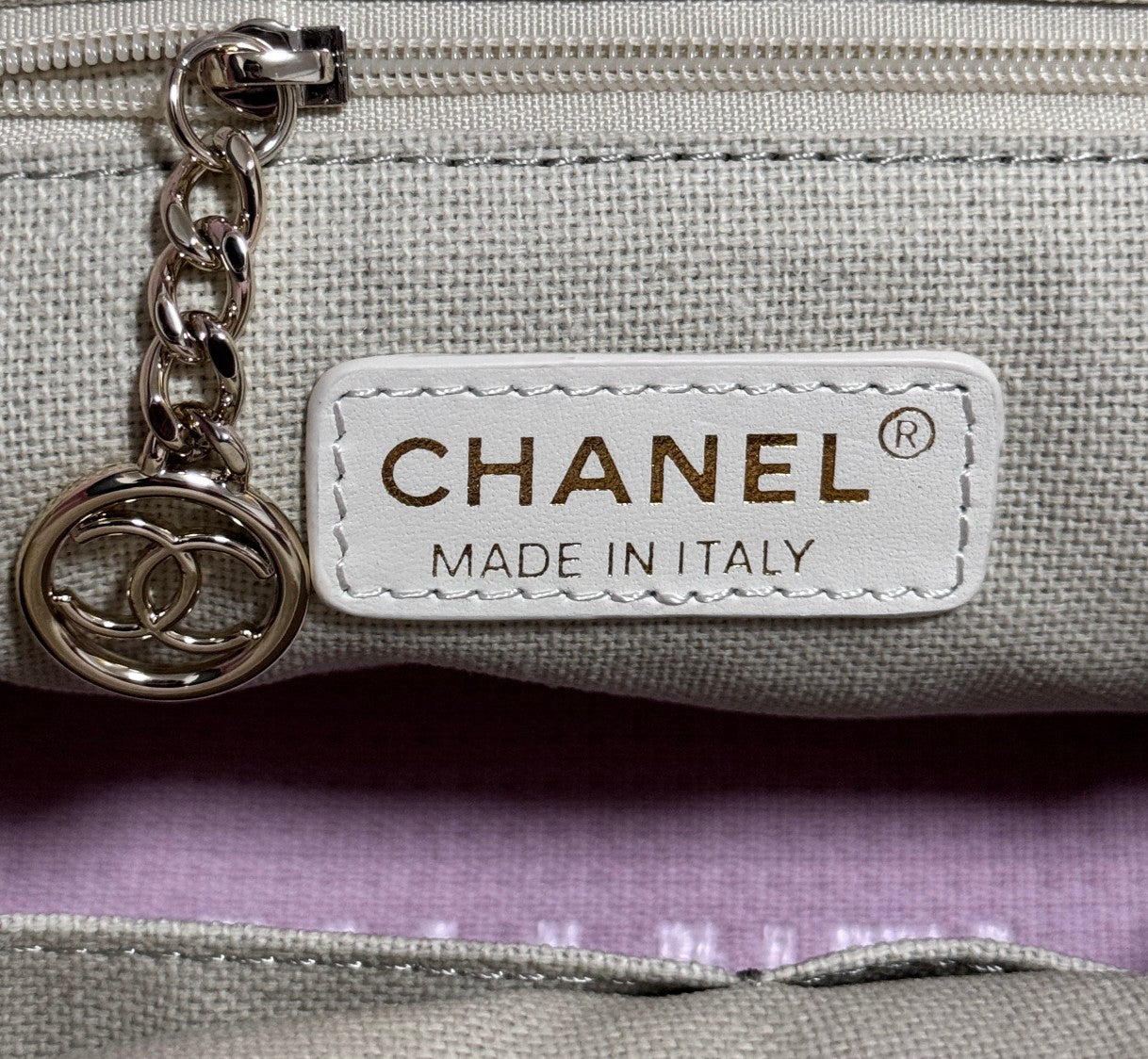 Chanel Seasonal Canvas Shopper Tote | Lightweight Large Beach Bag for Travel & Daily Use