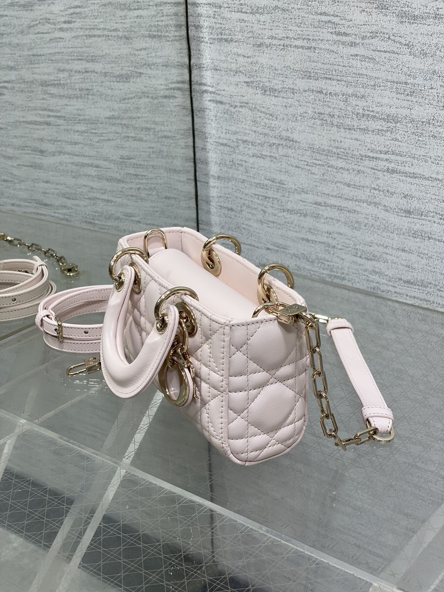 2023 New D-Joy Lambskin Bag|Vintage Diana Style|Short Chain + Long Strap|Retro Rectangle Handbag for Women