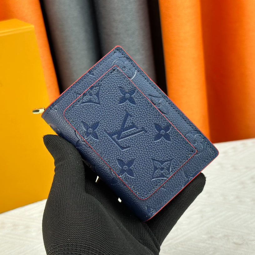 Louis Vuitton ÉA Wallet M80152 - Monogram Empreinte Leather with Zip Coin Pocket & 6 Card Slots | 12 x 9 x 3.5 cm