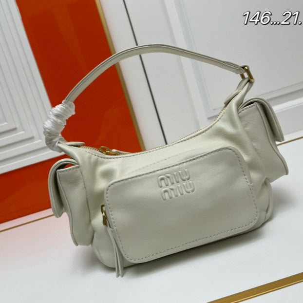 2023 Viral Celebrity Style·Imported Lambskin Multi-Pocket Crossbody Bag | Satin Lining Large Capacity | Sweet & Edgy Versatile
