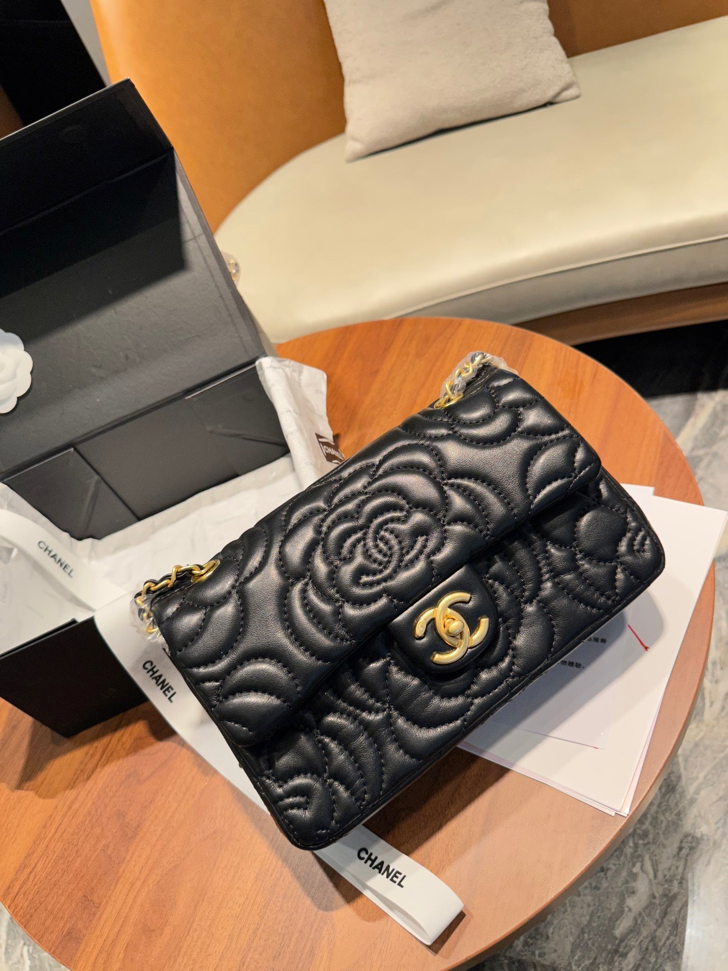 CHANEL 2.55 CF Mini Limited Edition | Camellia Embroidery & Asymmetric Pearl Chain Bag | Fairycore Luxury Crossbody