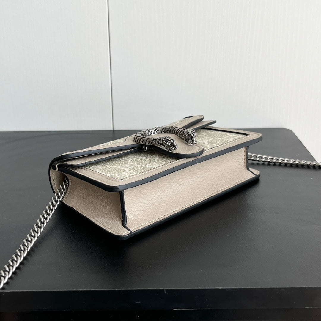 Gucci Dionysus Mini Bag – 16.5x10cm Iconic Calfskin, Tiger Buckle, Entry-Level Streetwear Legend