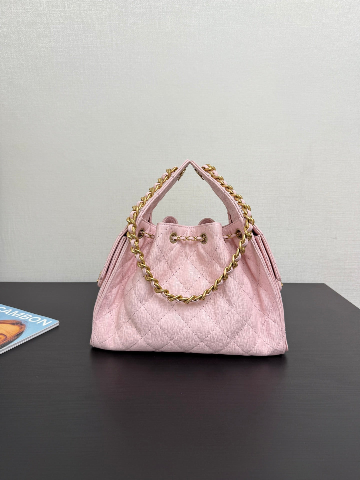 [Season's Hottest] Adjustable Chain Genuine Leather HOBO Bucket Bag - 25C In Stock, Large Capacity Travel Crossbody 30*26*14cm