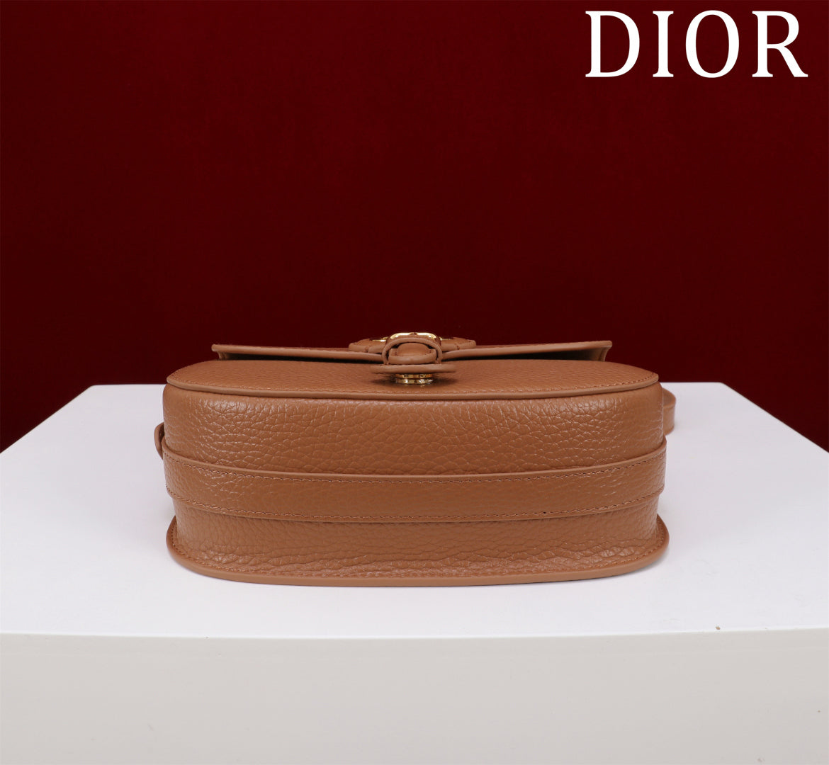 Dior Bobby Blue Oblique Jacquard Medium Bag 2025 Cruise - Adjustable Vintage Gold Strap/Dumpling Silhouette/Handheld & Crossbody