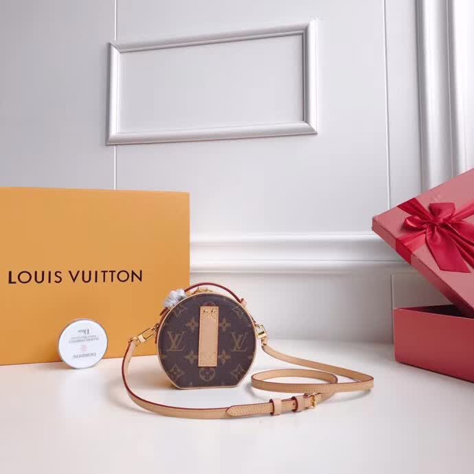 [Official Style] Yellow Floral Mini Round Bag | Black Leather Box Bag | Viral Cute Mini Bag for Girls | 13x12x6.5cm