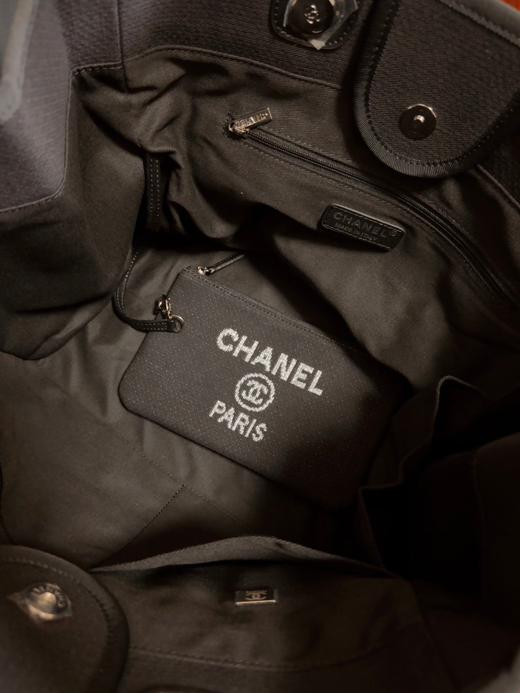 Chanel Seasonal Canvas Shopper Tote | Lightweight Large Beach Bag for Travel & Daily Use
