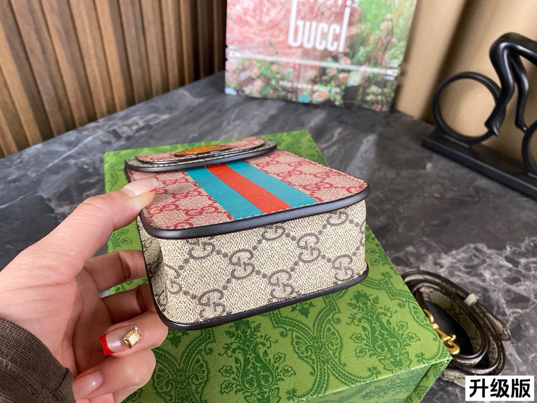 GUCCI Mini Shoulder Phone Bag｜10.5×17cm Crossbody｜Trendy Streetwear｜Celebrity Style