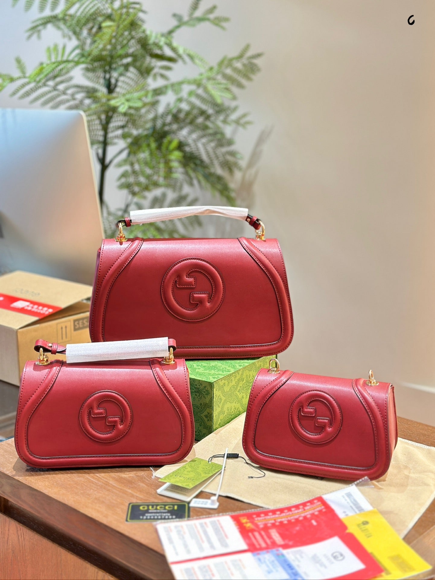 Gucci Blondie Collection Bag – Buttery Leather & Glossy Hardware, 20/25/30cm with Gift Box, Ultimate Style Essential