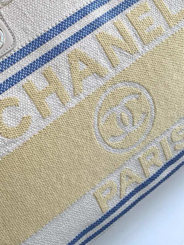 Chanel 25C Early Spring Limited Edition 🌹 Beach Tote 🏖️ | Large Lemon Yellow 🍋 | Surf-Inspired Design + Spacious | Ultimate Vacation Luxury