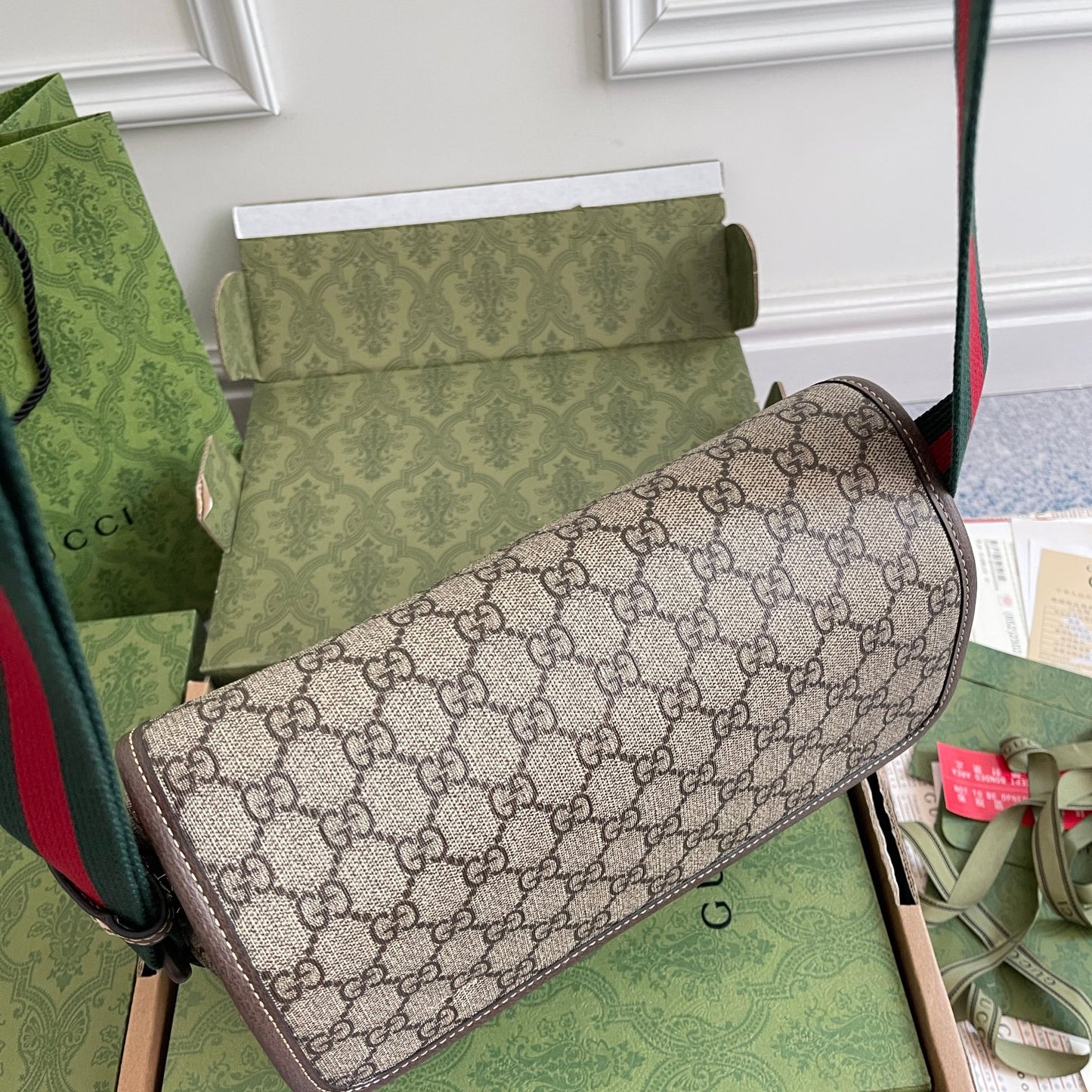 GUCCI New Coffee Resin Tote Bag｜Original Premium Quality｜Real Photos｜27cm(W) x 20cm(H) x 10cm(D)｜Ready to Ship